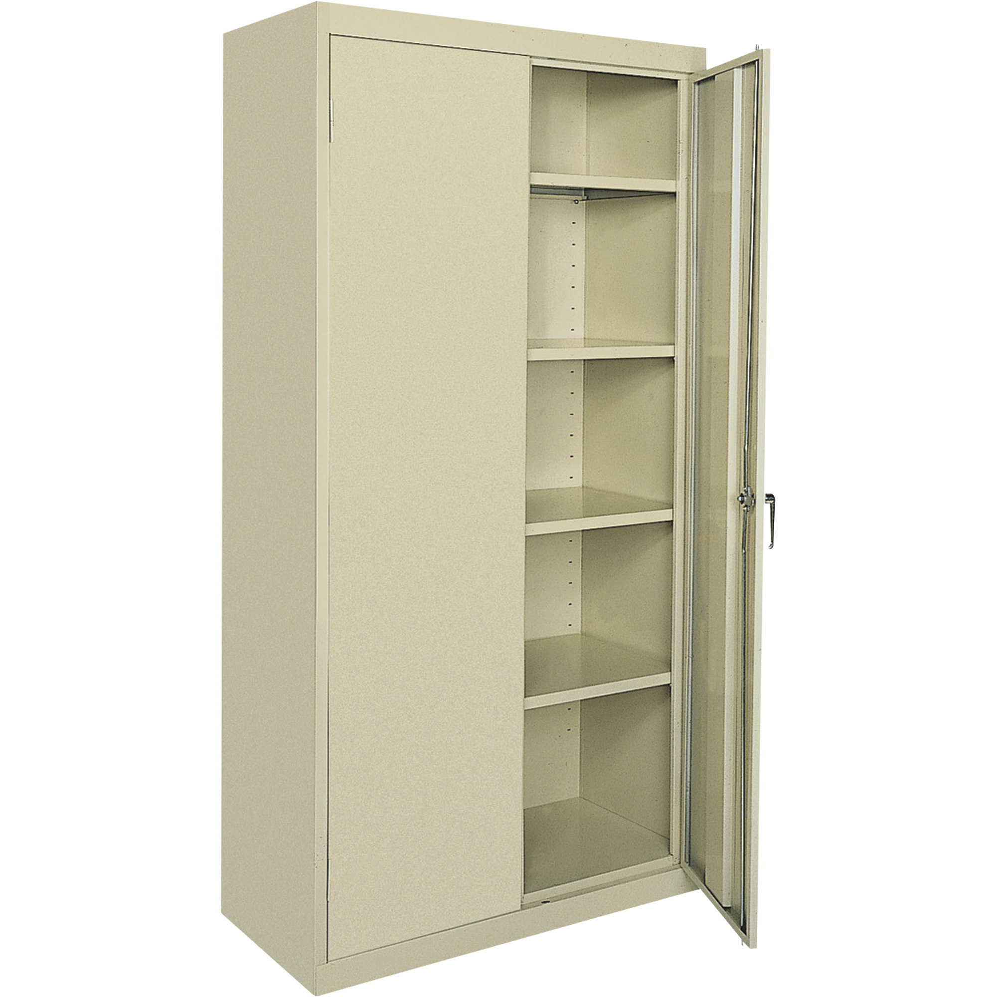 Sandusky Lee Commercial Grade All Welded Steel Cabinet, 36in.W x 18in.D x 72in.H, Putty, Model# CA41361872-07